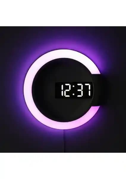 Modern ve Çok Fonksiyonlu Dijital Duvar Saati: Estetik ve Pratik Kullanım İçin Uygun