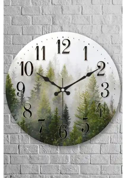 Muyika Foresta Bombe Modern ve Şık Duvar Saati ile İç Mekan Dekorasyonunuzu Zenginleştirin