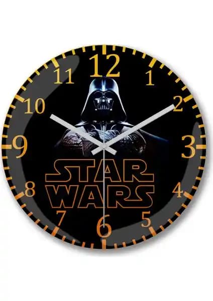 Star Wars Darth Vader Sessiz Duvar Saati ile Dekorasyonunuza Şıklık Katın