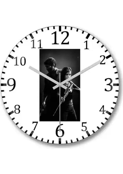 The Last of Us Temalı Modern Duvar Saati - Şık ve Sessiz Çalışan Dekoratif Parça