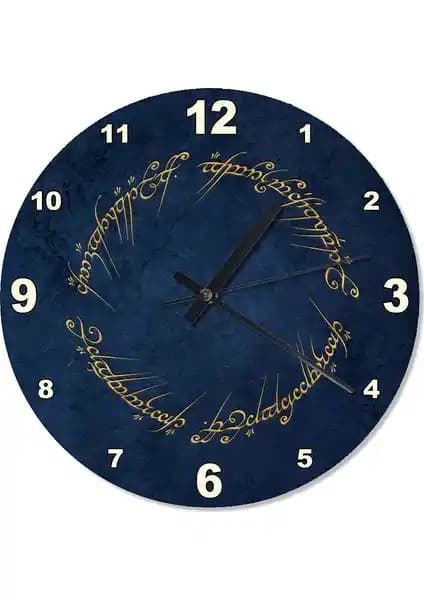 Yüzüklerin Efendisi Temalı Duvar Saati Estetik ve Fonksiyonel Tasarım Çeşitleri