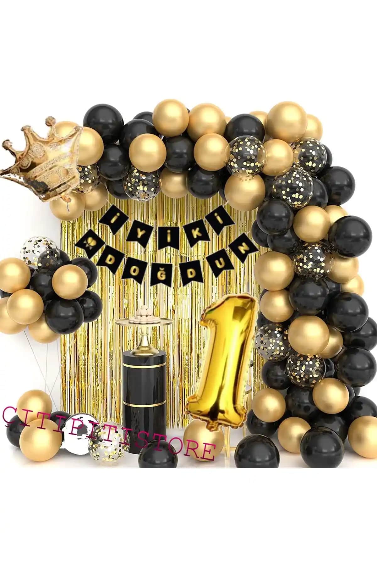 1 Yaş Doğum Günü İçin En İyi Kral Taçlı Balonlu Set Karşılaştırması