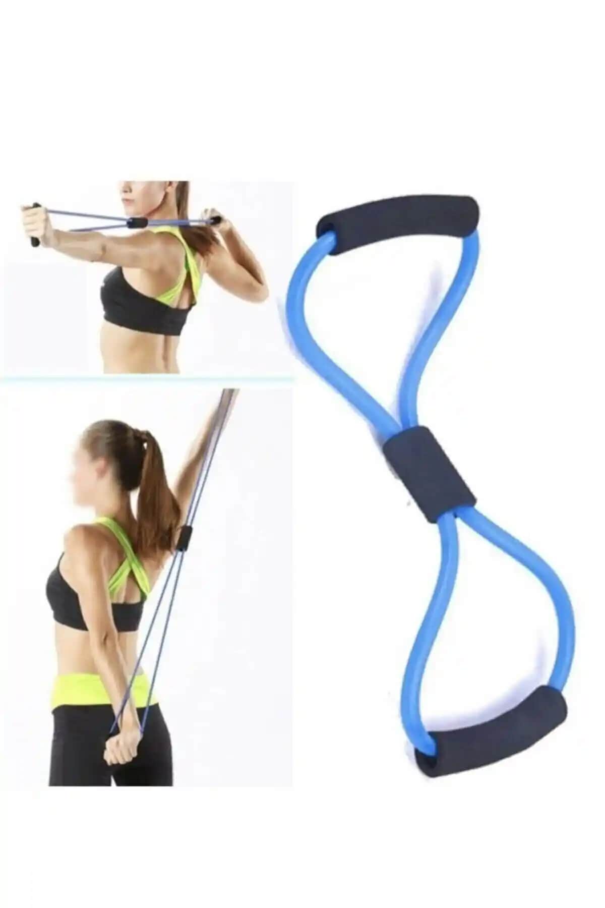 Genel Markalar Pilates Jimnastik Egzersiz Bant ve Plates Mavi Direnç Lastiği Karşılaştırması