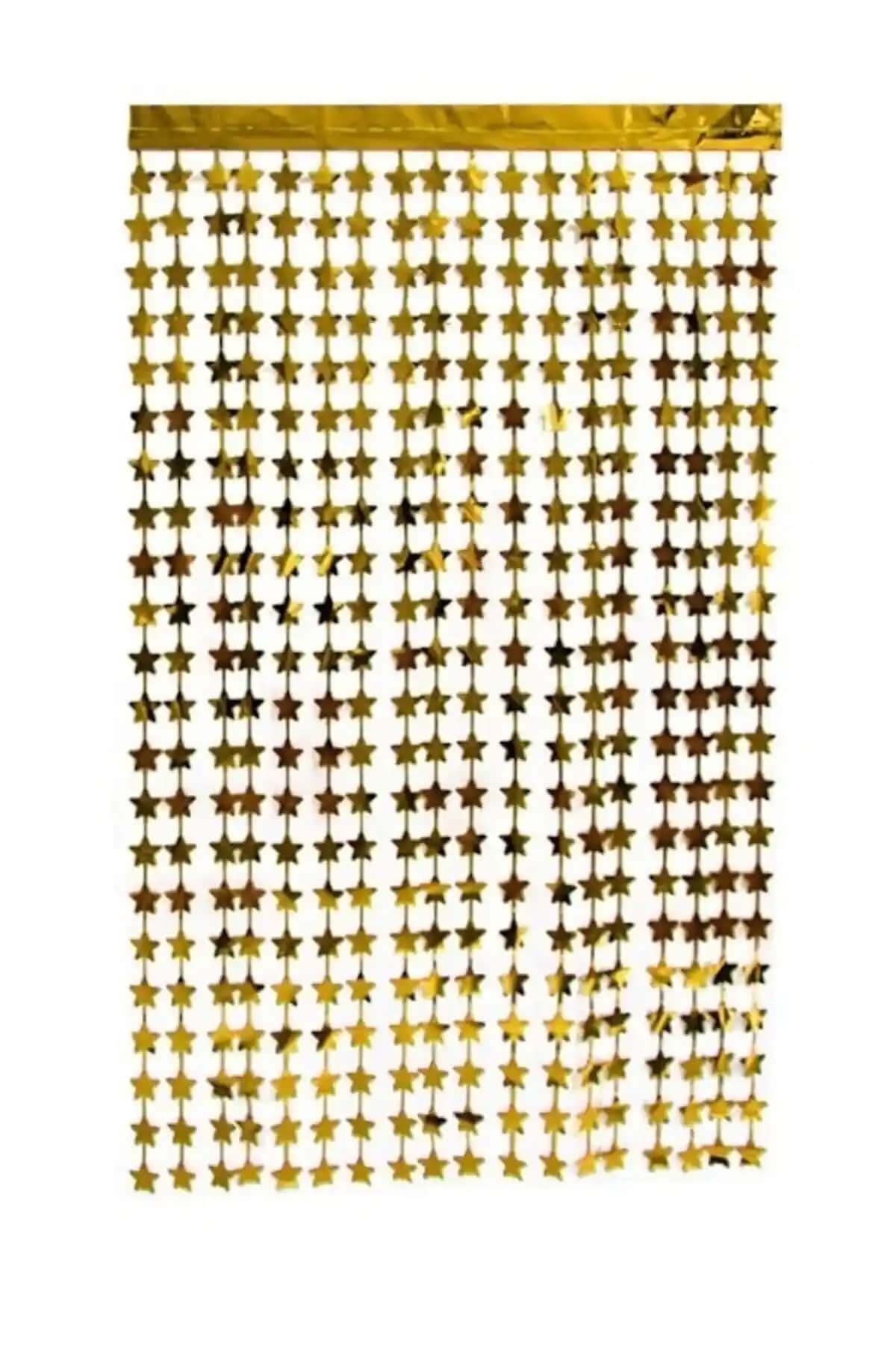 Yıldız Temalı Gold Arka Fon Perdeleri: Festivaller ve Kutlamalar İçin Uygun Seçenekler