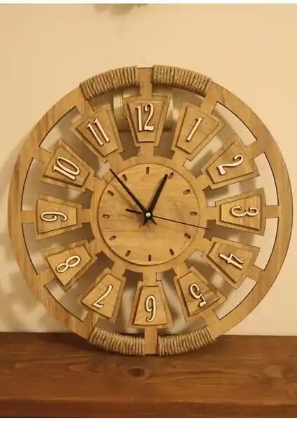 Ergeç Tasarım Modern Ahşap Duvar Saati Şık ve Dayanıklı Tasarım Özellikleriyle