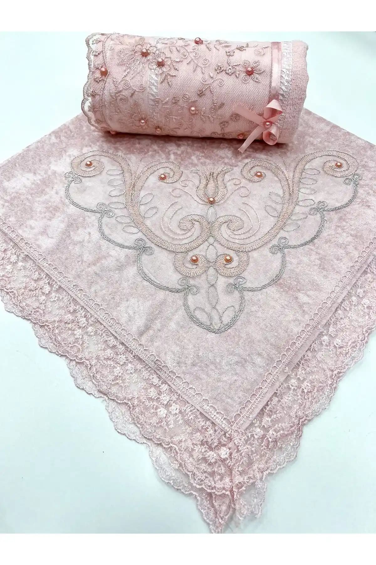 AYHANHOME Çeyizlik Güpürlü İncili 2'li Havlu Bohça Takımı İncelemesi ve Özellikleri