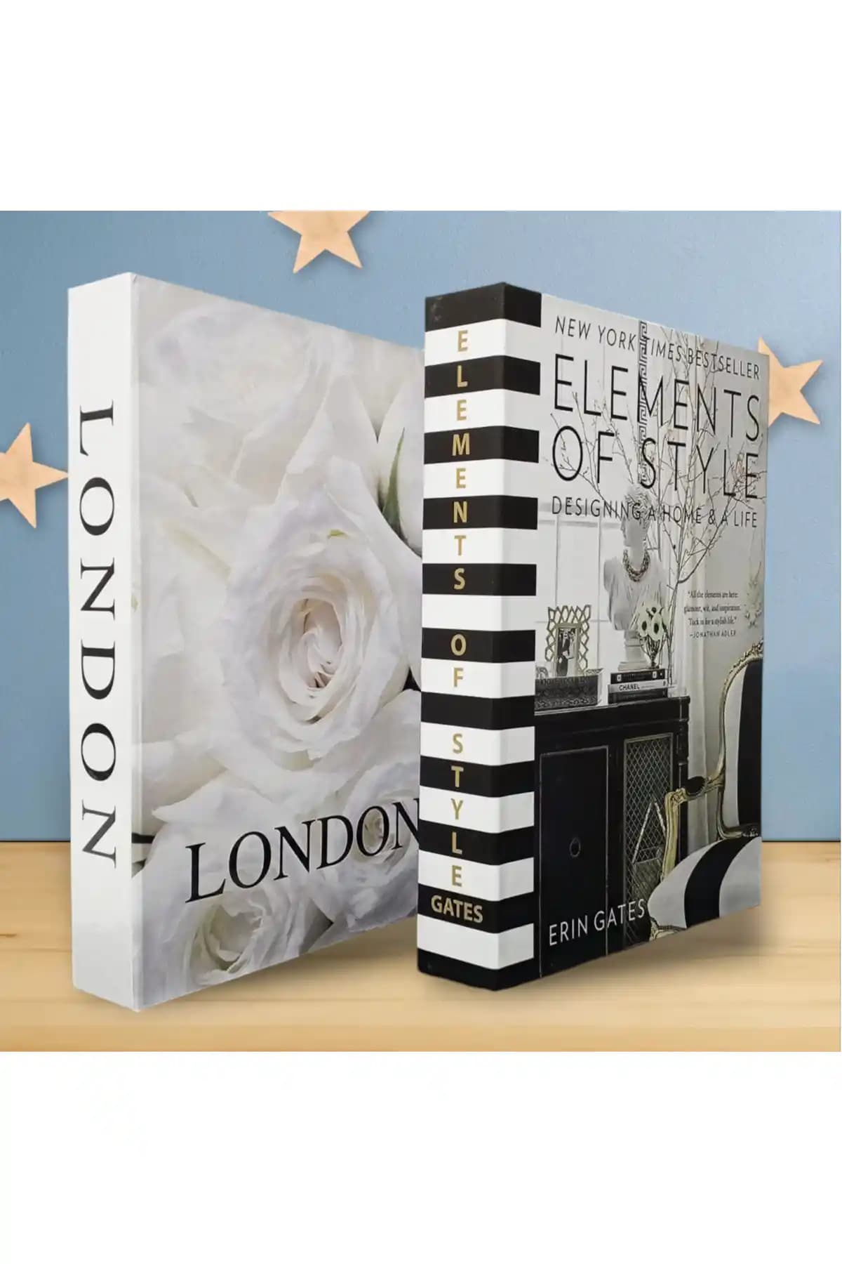 BayCazip Dekoratif Kitap Görünümlü Kutu 2'li Set ile Estetik ve Fonksiyonel Saklama Çözümü