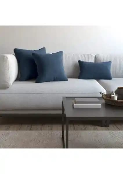 Demor Home Soft Series Güvercin Mavisi Kırlent Kılıfı: Konforlu ve Şık Ev Dekorasyonu