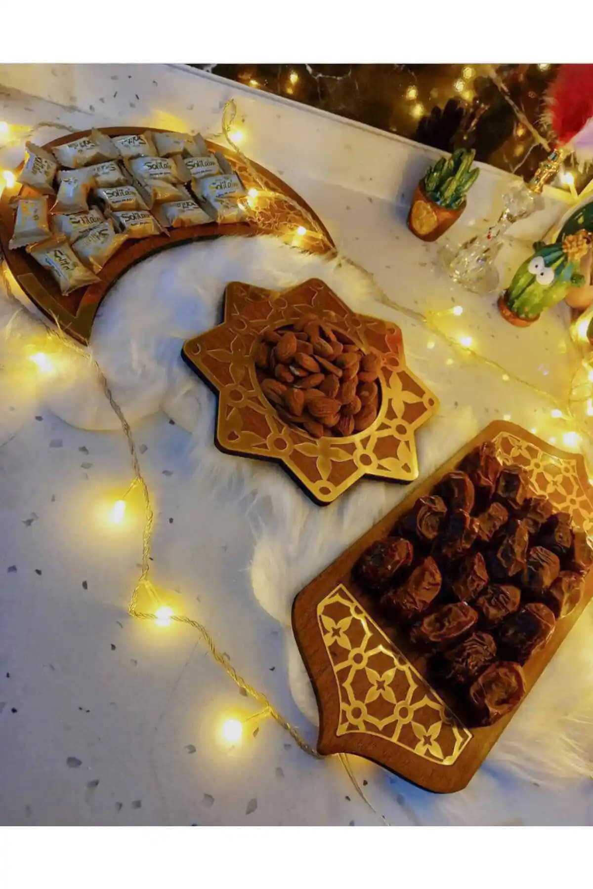 Genel Markalar 3'lü Ahşap Tabak Seti: Estetik ve Sağlıklı Modern Sofra Çözümü