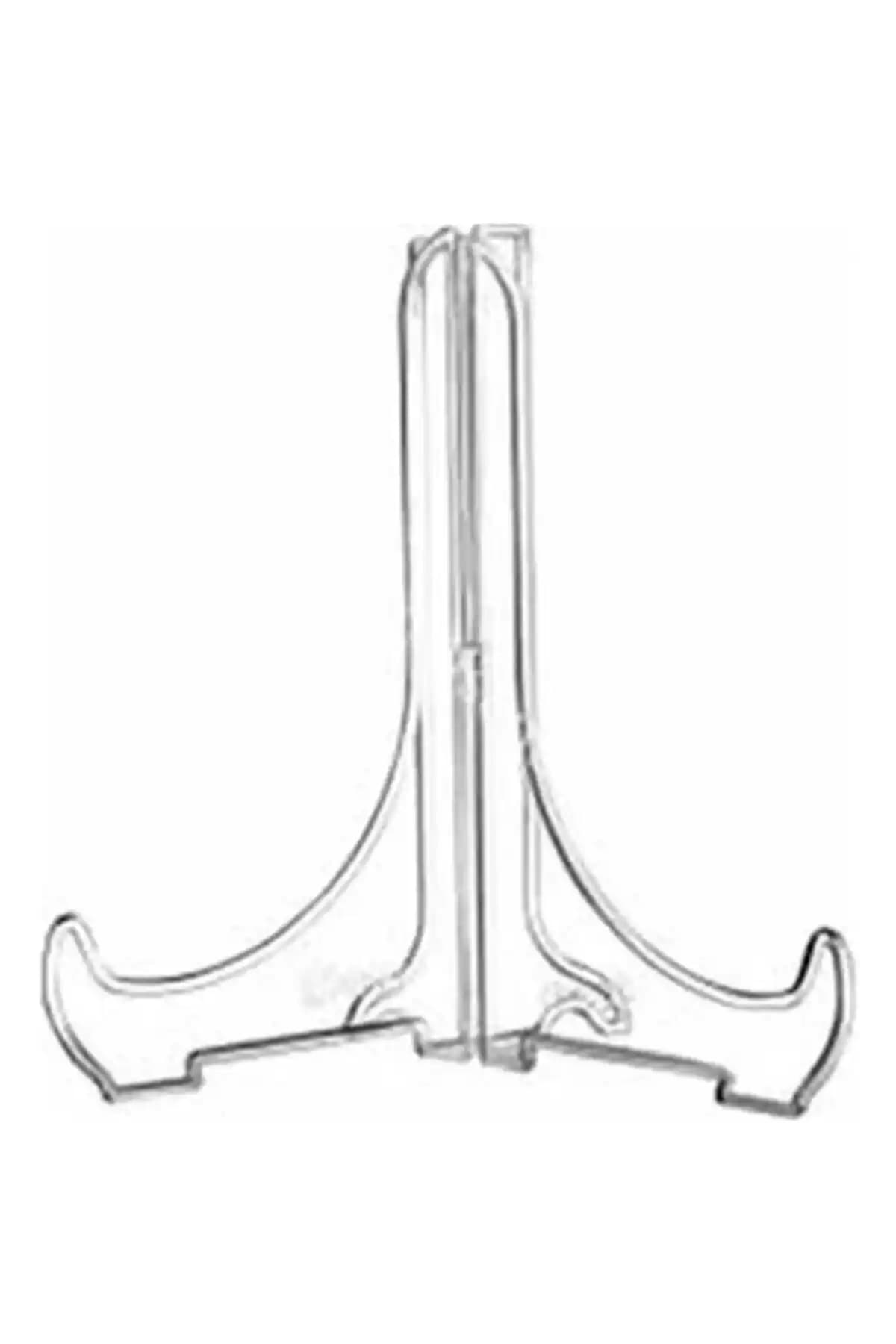 Moda Hayal Şeffaf Plastik A4 Çerçeve ve Tabak Teşhir Ayağı Stand Seti - Büyük Boy