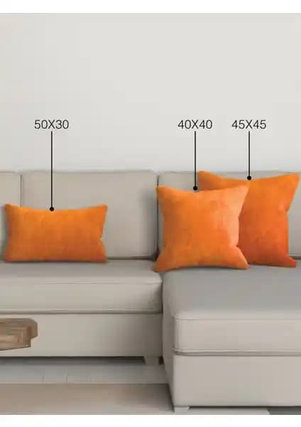 Perle Home Daily Series Mandalina Rengi Kırlent Yastık Kılıfı - Canlı ve Dayanıklı Tasarım