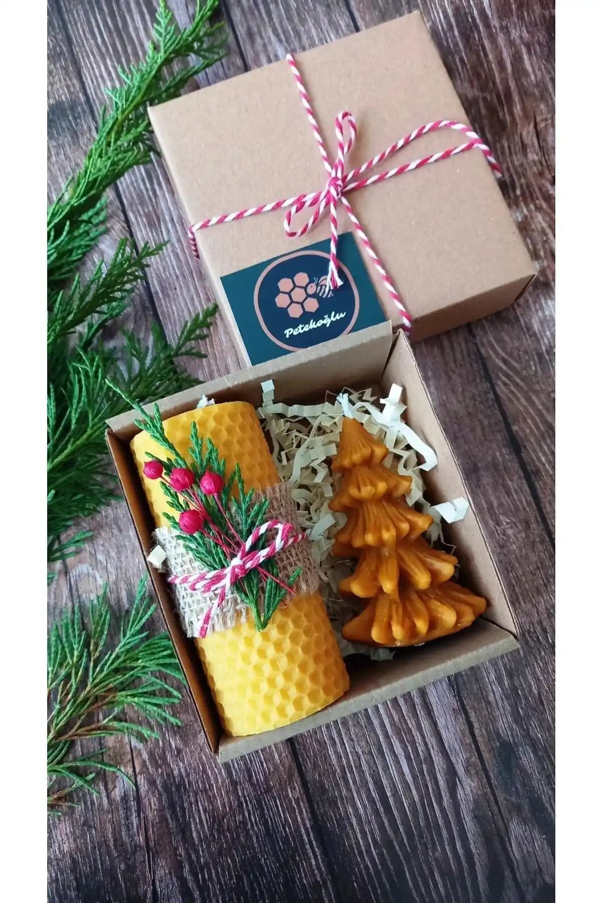 Petekoğlu Doğal Petek Balmumu Mum Seti: Sağlıklı, Uzun Ömürlü ve Estetik Hediyelik Mum