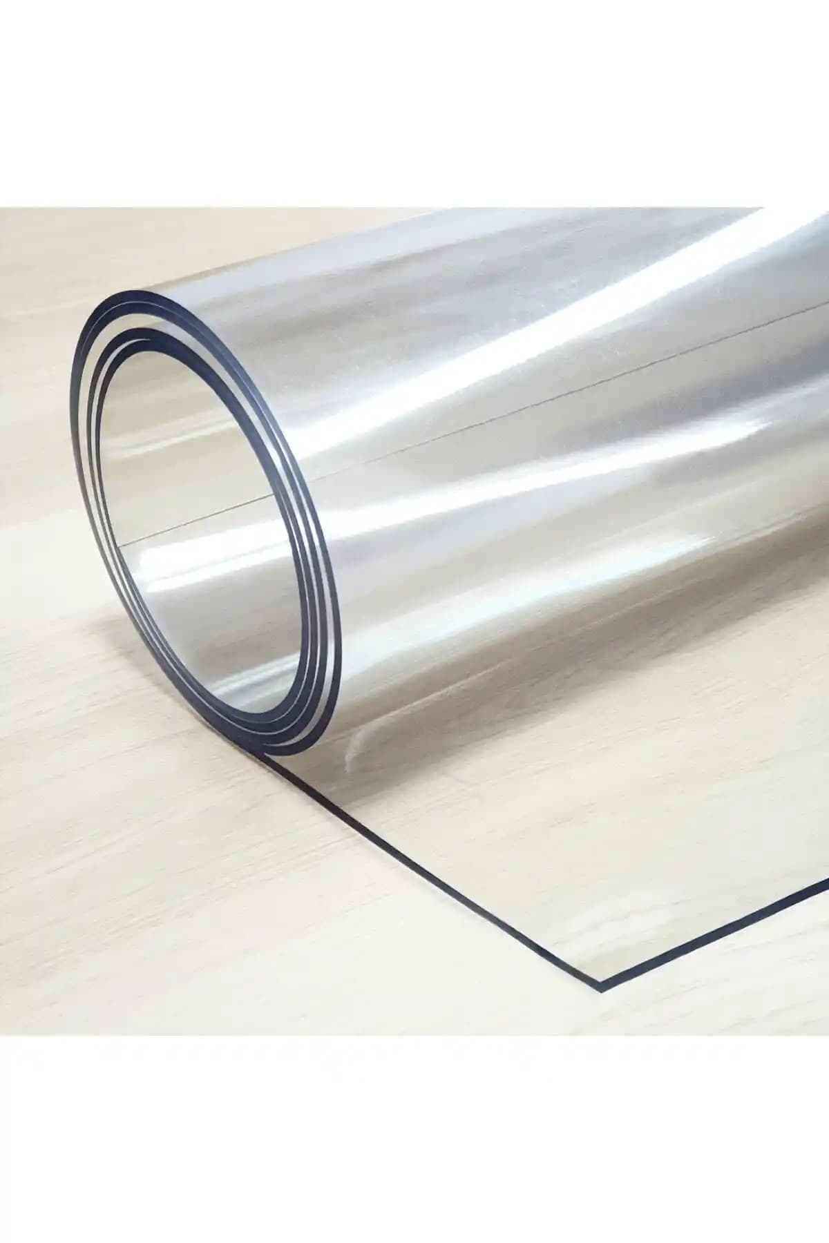 Şeffaf PVC Kalın Kaymaz Koruyucu Masa Örtüsü 2,6 mm ile Dayanıklı Masa Koruması