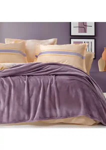 Yataş Olenna Çift Kişilik Wellsoft Battaniye Kül Moru - Konfor ve Estetik