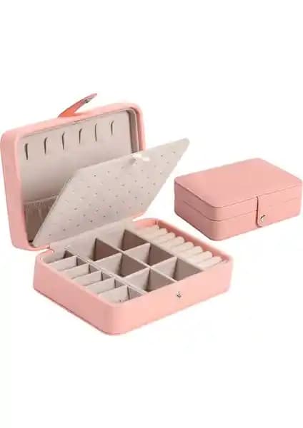 Yongtai Juhui Store PU Deri Çift Katmanlı Taşınabilir Mücevher Kutusu Özellikleri
