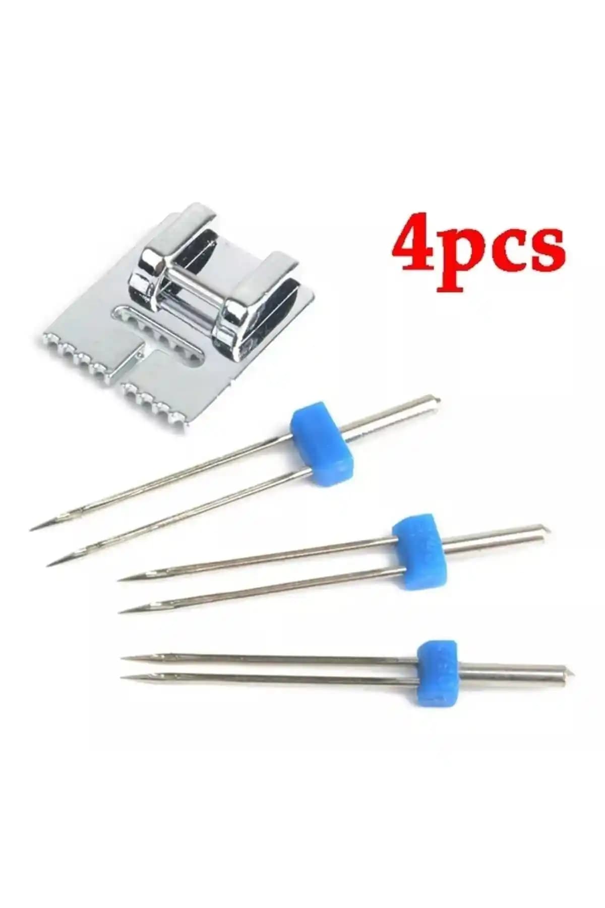 Zetina Beko Bindallı Kiwi Dikiş Makinası Çift İğne ve Nervür Ayak Seti Özellikleri