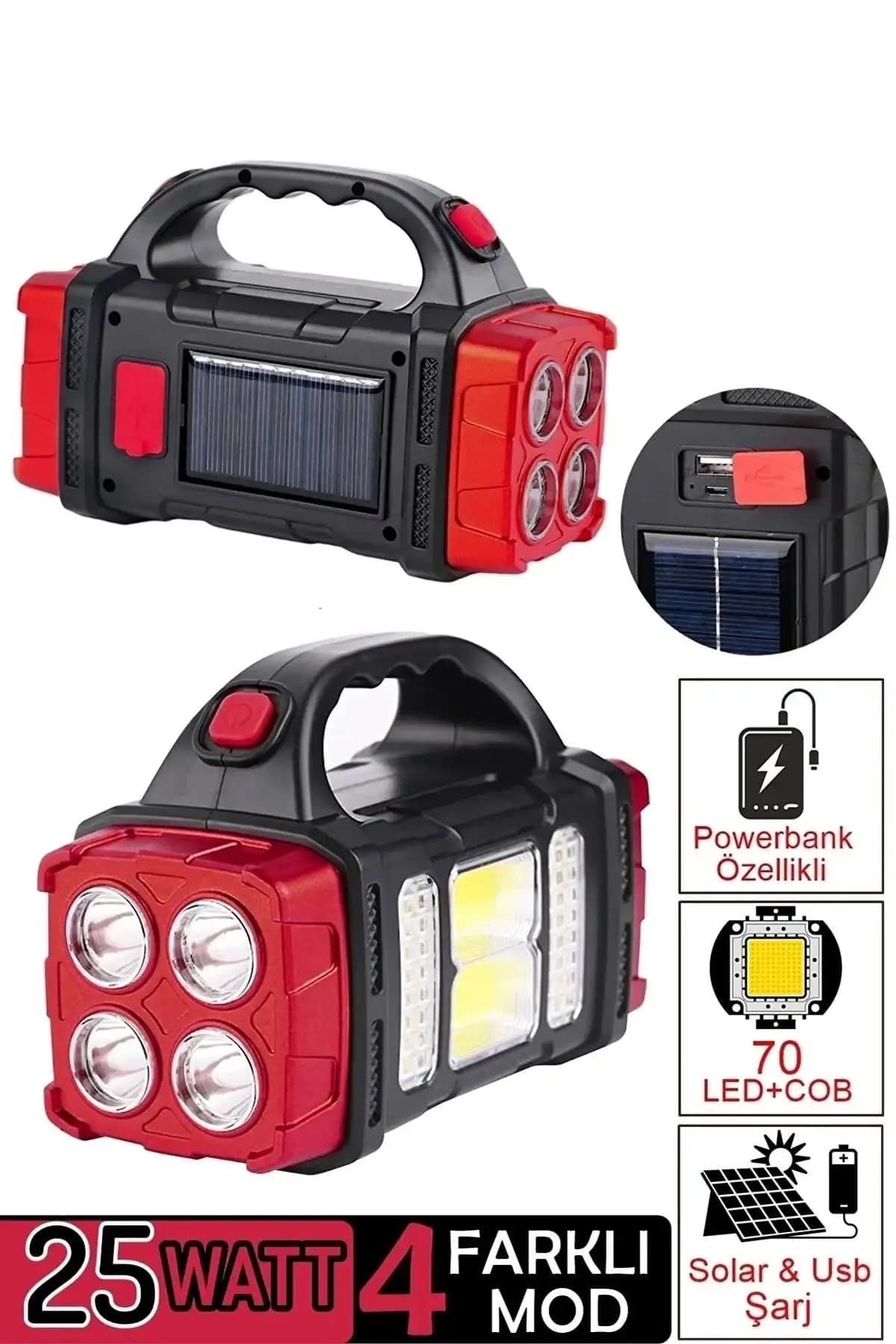 Güneş Enerjili Fenerler Karşılaştırması: Gold Silver GS-902P ve Yopigo KR-26 Özellikleri 2