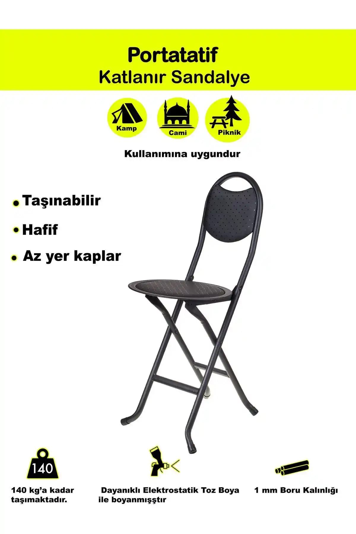 Hastunç Siyah Katlanır Portatif Sandalye ve Koçtaş Kamp Sandalyesi Karşılaştırması