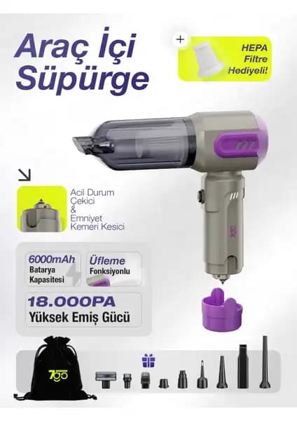 7Go Ahv-14 ve Mioji Mio 3 Karşılaştırması: Araç İçi Kablosuz Süpürge Modelleri 1