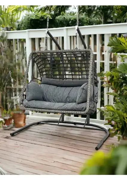Monalin Mobilya ve Tu Tienda Rattan Salıncağı Karşılaştırması Bahçe ve Balkon Kullanımı İçin 2