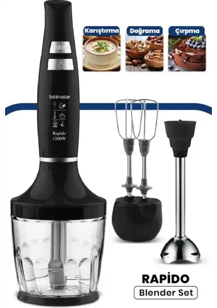 Arzum Soprano Max ve Goldmaster Rapido Blender Setleri Karşılaştırması 2