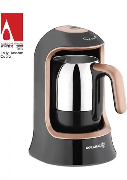 Türk Kahvesi Makinesi Karşılaştırması Fakir Kaave Steel ve Korkmaz Rosagold 2