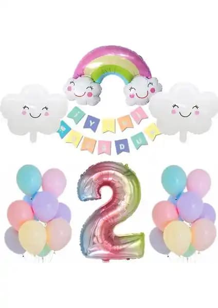 Doğum Günü Kutlama Setleri Karşılaştırması Gökkuşağı ve Rose Gold Temaları