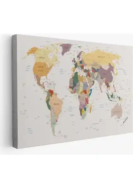 Harita Sepeti ve idora Vintage Dünya Haritası Kanvas Tabloları Karşılaştırması