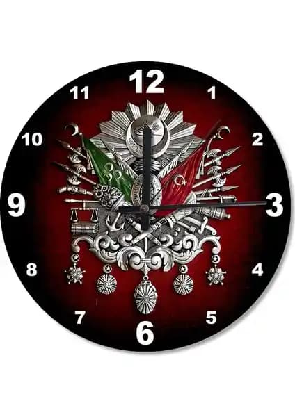 Osmanlı Tuğrası ve Tarihi Harita Yelkenli Gemiler Dekoratif Duvar Saatleri Karşılaştırması