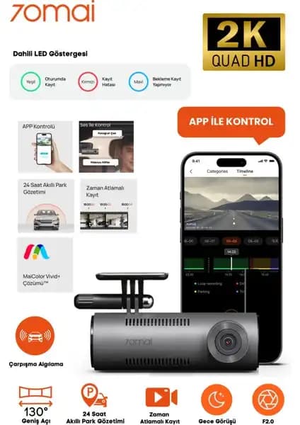 70MAI M310 Araç İçi Kamera Güvenlik ve Konfor Artırıcı Özellikleriyle Öne Çıkıyor