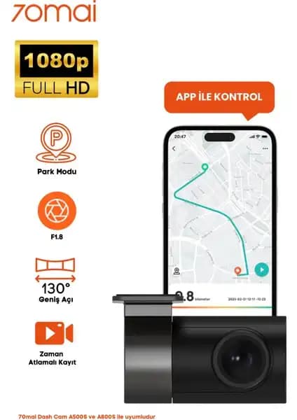 70MAI RC06 1080p Geri Görüş Kamerası ile Güvenli Sürüş ve Park Yardımı