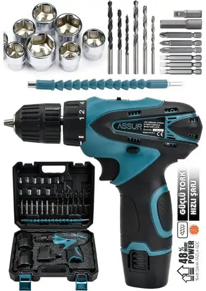 Assur 12V 1.5Ah Çift Akülü Vidalama Şarjlı Matkap İnceleme ve Kullanıcı Yorumları