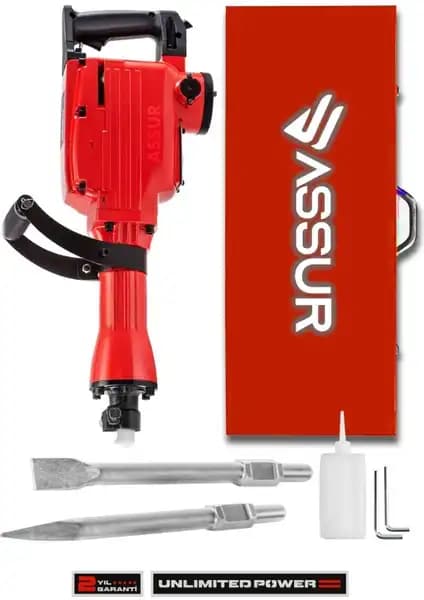 Assur 1800W Darbeli 16 Kg Kırıcı Delici Hilti ile Güçlü ve Dayanıklı İnşaat Çözümü