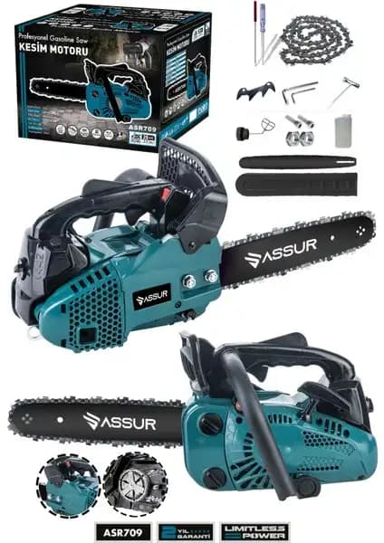 Assur 25CC Mini Benzinli Testere: Güçlü ve Pratik Bahçe ve Odun İşleri Aracı