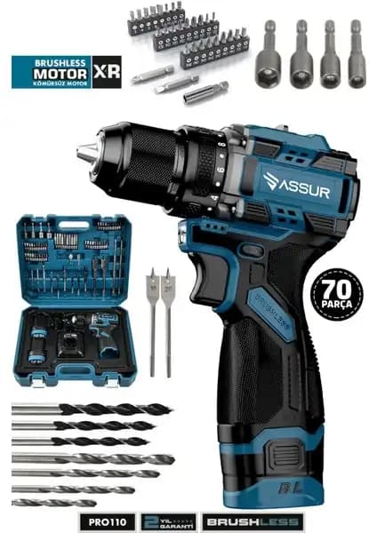 Assur Pro 16.8V Çift Akülü Vidalama Matkap: Yüksek Performanslı ve Dayanıklı El Aleti