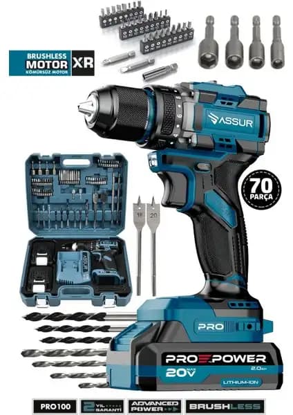 Assur Pro 21V Çift Akülü Vidalama Çelik Mandren Şarjlı Matkap Özellikleri ve Kullanım Alanları