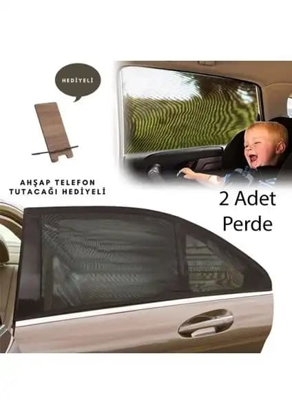 Baffhome Çiftli Araba Yan Cam Perdesi Güneşlik ve Sineklik Çözümü (75-90 karakter)