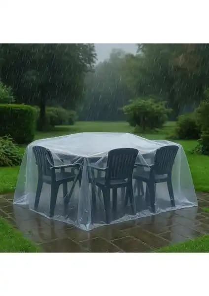 Bahçe ve Teras Mobilyaları İçin Dayanıklı Naylon Koruma Örtüsü 240x165 cm