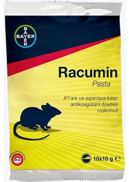Bayer Racumin Fare ve Sıçan İlacı Pasta 10X10: Güvenilir ve Etkili Çözüm