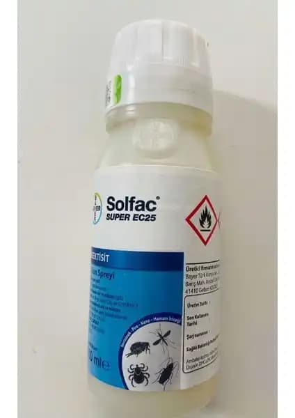 Bayer Solfac EC25 Geniş Spektrumlu Böcek İlacı Sinek ve Uçan Haşerelere Karşı Etkili