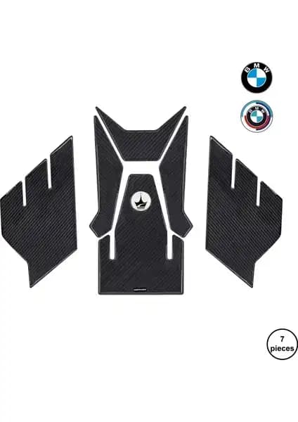 BMW S1000XR 2023 İçin Özel Tasarım GC44 Kaydırmaz 6D Karbon Tank Pad Seti