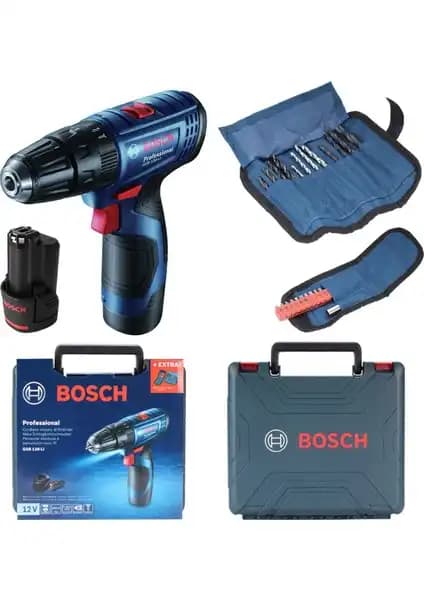 Bosch GSB 120 LI 2 Ah Çift Akülü Darbeli Delme Vidalama Profesyonel El Aleti
