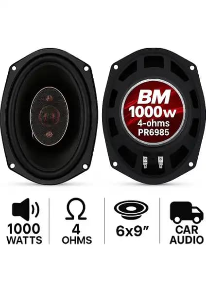 Boschmann PR6985 Otomobil Hoparlörü Yüksek Güç ve Net Ses Kalitesi