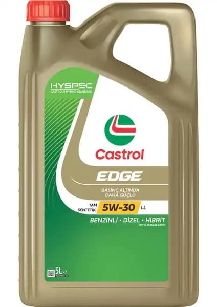 Castrol Edge 5W-30 LL Motor Yağı: Modern Araçlar İçin Yüksek Performans ve Koruma