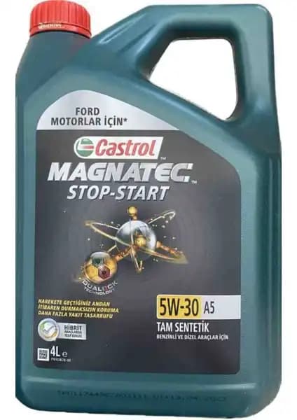 Castrol Magnatec Stop-Start 5W-30 A5 Motor Yağı 4 Litre Modern Motorlar İçin Uygun