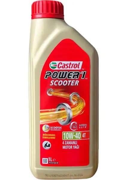 Castrol Power 1 Scooter 4T 10W-40 ile Scooter Motor Performansını Artırın