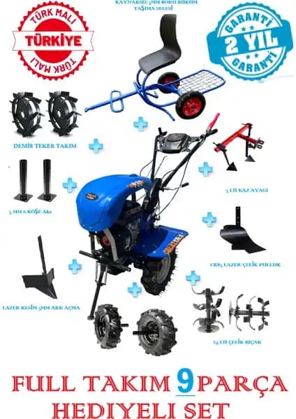 Dalaz Turbo 930B Pro Benzinli Çapa Makinası: Güçlü ve Dayanıklı Tarım ve Bahçe Aracı