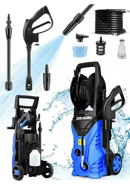 Dragro Alman Pro Yüksek Basınçlı 180 Bar Su Yıkama Makinesi - Güçlü ve Dayanıklı