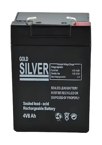 Elektrogun GOLD SILVER 4V 8Ah Akü: Güç ve Güvenilirlik Sunan Kompakt Enerji Kaynağı