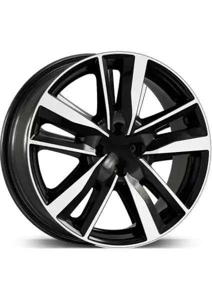 Emr 17 İnç 4X100 Clio Icon Rs Siyah Elmas Kesim Jant Modeli İle Aracınıza Modern Bir Dokunuş